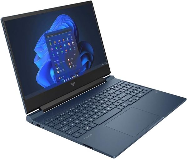⁦HP لابتوب فيكتوس 15.6 انش كور اي 5 8 جيجا 512 جيجا انفيديا ازرق ويندوز 11 هوم⁩ - الصورة ⁦2⁩