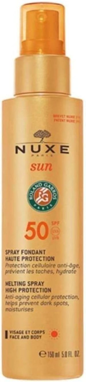رذاذ ذوبان الشمس Nuxe Nuxe حماية عالية SPF 50 150 مل/5 أوقية