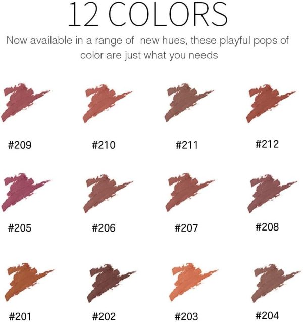 ⁦KASTWAVE Lip Liner Pencil Set,12 Color Matt Smooth Waterproof lip pencil set lip pencil set, Natural Long Lasting Makeup Lip Liners⁩ - الصورة ⁦7⁩