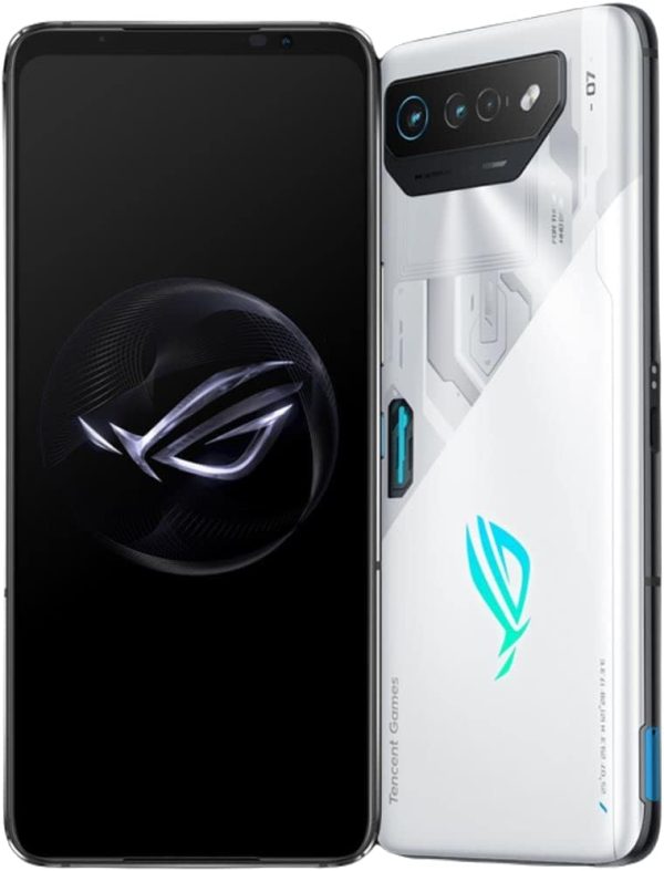 ⁦ASUS ROG Phone 7 5G Dual 256GB 12GB RAM Factory Unlocked (GSM Only | No CDMA - not Compatible with Verizon/Sprint) Tencent Version - White⁩ - الصورة ⁦2⁩