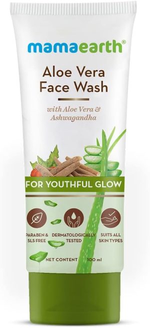 Mamaearth Aloe Vera Face Wash, 100ml