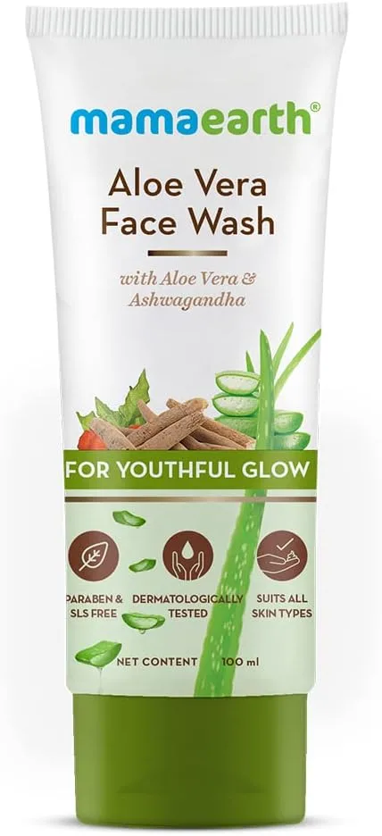 Mamaearth Aloe Vera Face Wash, 100ml
