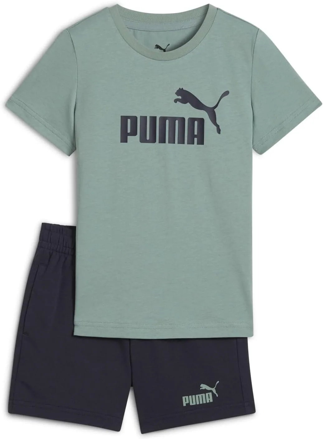 Puma Unisex Kids ESS No.1 Logo Tee and Shorts Set Sportstyle Kids