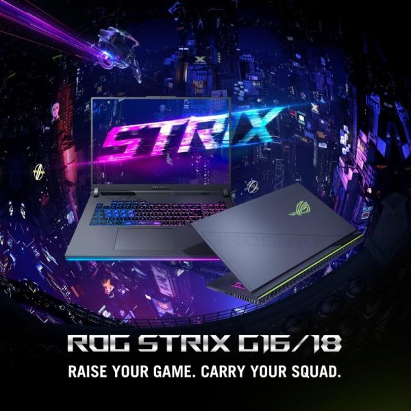 ⁦لابتوب اسوس روج ستريكس G16 G614JV-I7161G انتل كور I7-13650HX وRAM 16 جيجا|SSD 1 تيرا WUXGA بوصة 165 هرتز RTX4060 8 جيجا|TGP 140 واط|ويندوز 11|لوحة مفاتيح إنجليزي عربي اضاءة خلفية RGB بـ4 مناطق⁩ - الصورة ⁦4⁩