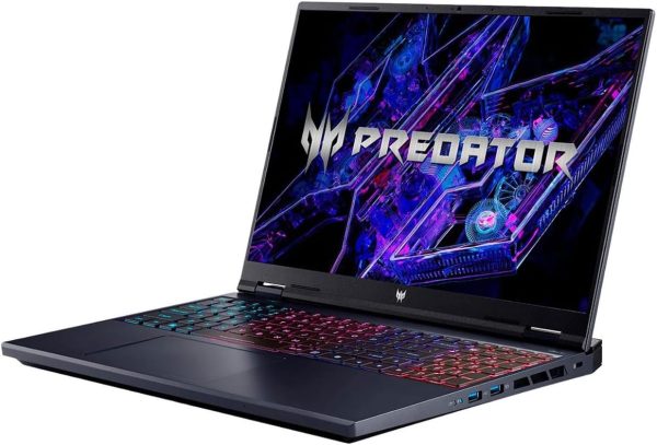 ⁦acer Predator Helios Neo 16 Gaming Laptop, 16" WUXGA 165Hz IPS Display, Core i9-14900HX, GeForce RTX 4060, 16GB DDR5, 1TB PCle 4.0, WiFi 6E, TB 4, 4-Zone RGB KB, RJ45, SPS HDMI Cable, Win 11 Pro⁩ - الصورة ⁦4⁩