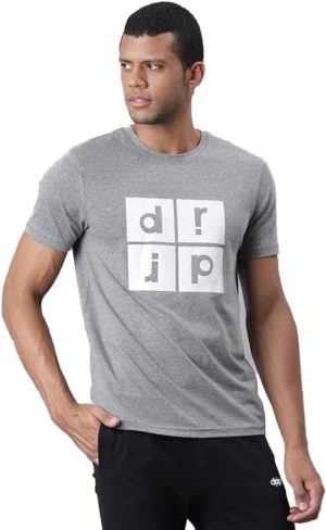 Drip Men's Printed T-Shirt L Grey 106224003804221