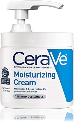 CeraVe Moisturizing Cream with Pump Daily Face and Body Moisturizer for Dry Skin - 16oz