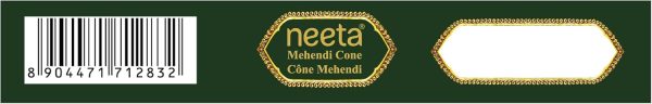 ⁦Neeta Mehendi Cones for Hand, Bridal Mehndi Cones, Natural Mehendi Cone for Wedding, Hand Designing, Reddish Brown Color Niddle Cones for Women 4 Pc in 1 Box (Pack of 4)⁩ - الصورة ⁦3⁩