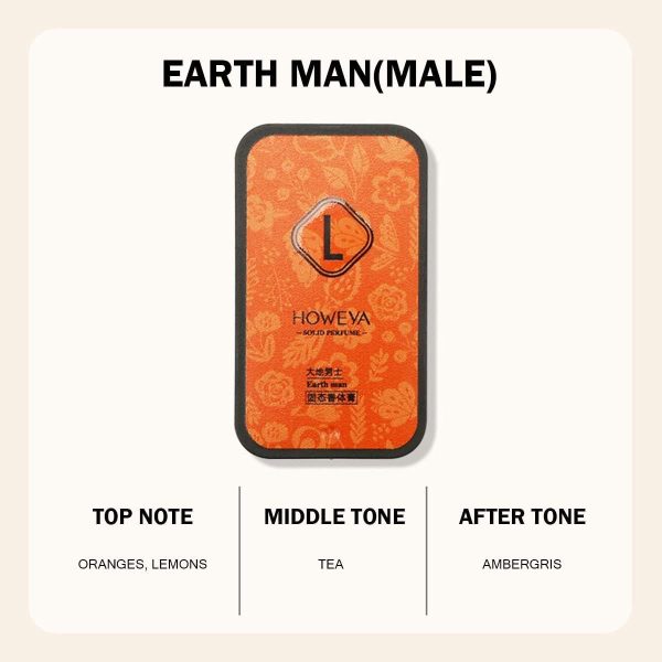 ⁦مجموعة عطور سوليد مكونة من 4 قطع برائحة الزهور والفواكه المنعشة، تدوم طويلا، يمكن وضعها في شنطتك أو شنطة السفر 10 غرام لكل صندوق، للرجال، 10.16 ملليلتر⁩ - الصورة ⁦2⁩