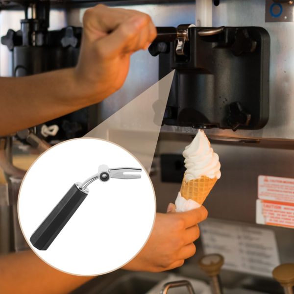 ⁦YARNOW Ice Cream Maker Accessories lever ice cream maker grips grip Equipment cover Apron large adjustable Multifunction replacement handles ice cream machine supply Component portable⁩ - الصورة ⁦7⁩