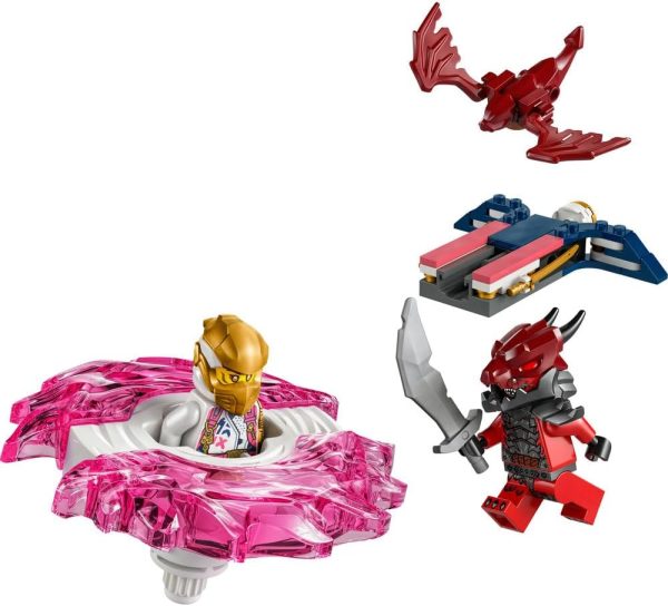⁦لعبة التشويق قرص سبينجيتسو التنين الخاص بسورا من ليغو NINJAGO‎، مجموعة المغامرة ليغو مع شخصيتين صغيرتين، مجموعة بناء صغيرة للأطفال، فكرة هدية النينجا للصبيان والبنات بعمر 6 سنوات أو أكثر 71824⁩ - الصورة ⁦8⁩