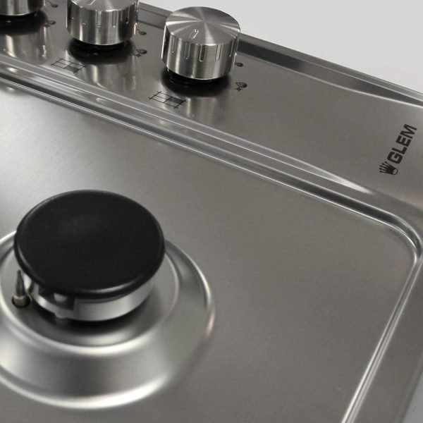⁦Glem Gas Hob with 5 Burner | Model No P9LV5I with 2 Years Warranty⁩ - الصورة ⁦4⁩