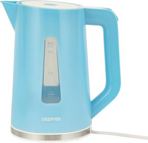 Geepas Electric Kettle, Blue/white, 1.7 Liter - Gk5449N