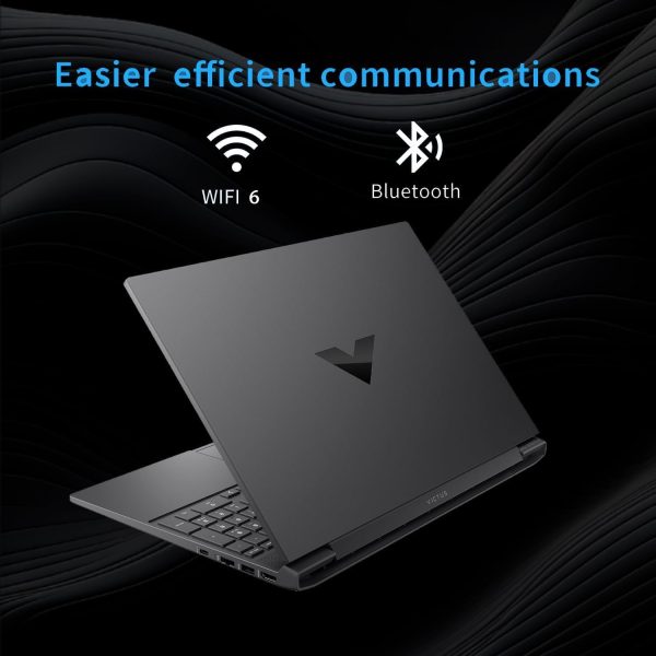 ⁦HP لابتوب العاب فيكتس 15.6 انش FHD 15.6 انش، معالج AMD رايزن 5 7535HS، راديون RX 6550M (يتفوق على نفيديا جيفورس RTX 3050)، 8GB RAM 512GB SSD، كيبورد باضاءة خلفية، ويندوز 11 برو، فضي ميكا⁩ - الصورة ⁦6⁩