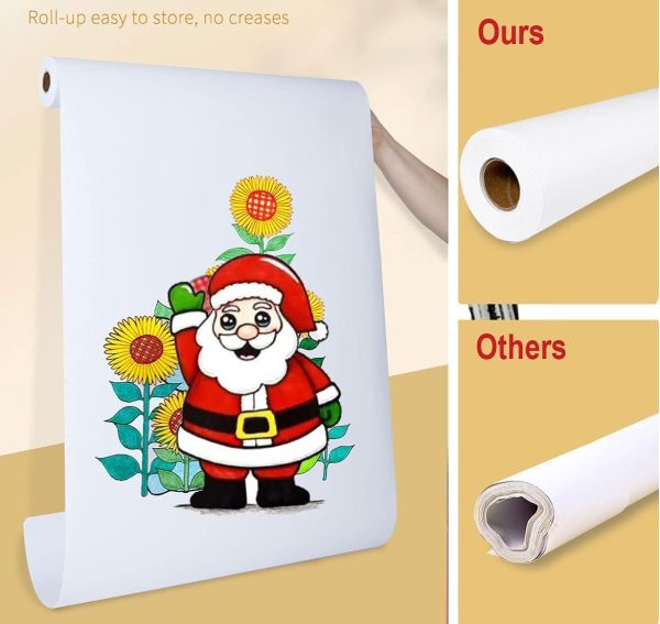 ⁦MarlaMall Drawing Paper Roll, Children's Drawing and Coloring Paper Roll, Arts And Crafts Paper Roll, DIY Paper-cutting and Origami, Gift Wrapping Paper (45cm*30m)⁩ - الصورة ⁦4⁩