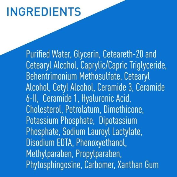 ⁦CeraVe Moisturizing Cream with Pump Daily Face and Body Moisturizer for Dry Skin - 16oz⁩ - الصورة ⁦6⁩