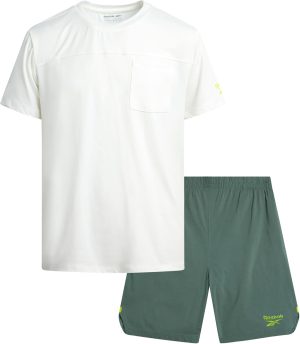 Reebok Boys Shorts Set 2 Piece Performance T-Shirt and Basketball Gym Shorts (8-12)