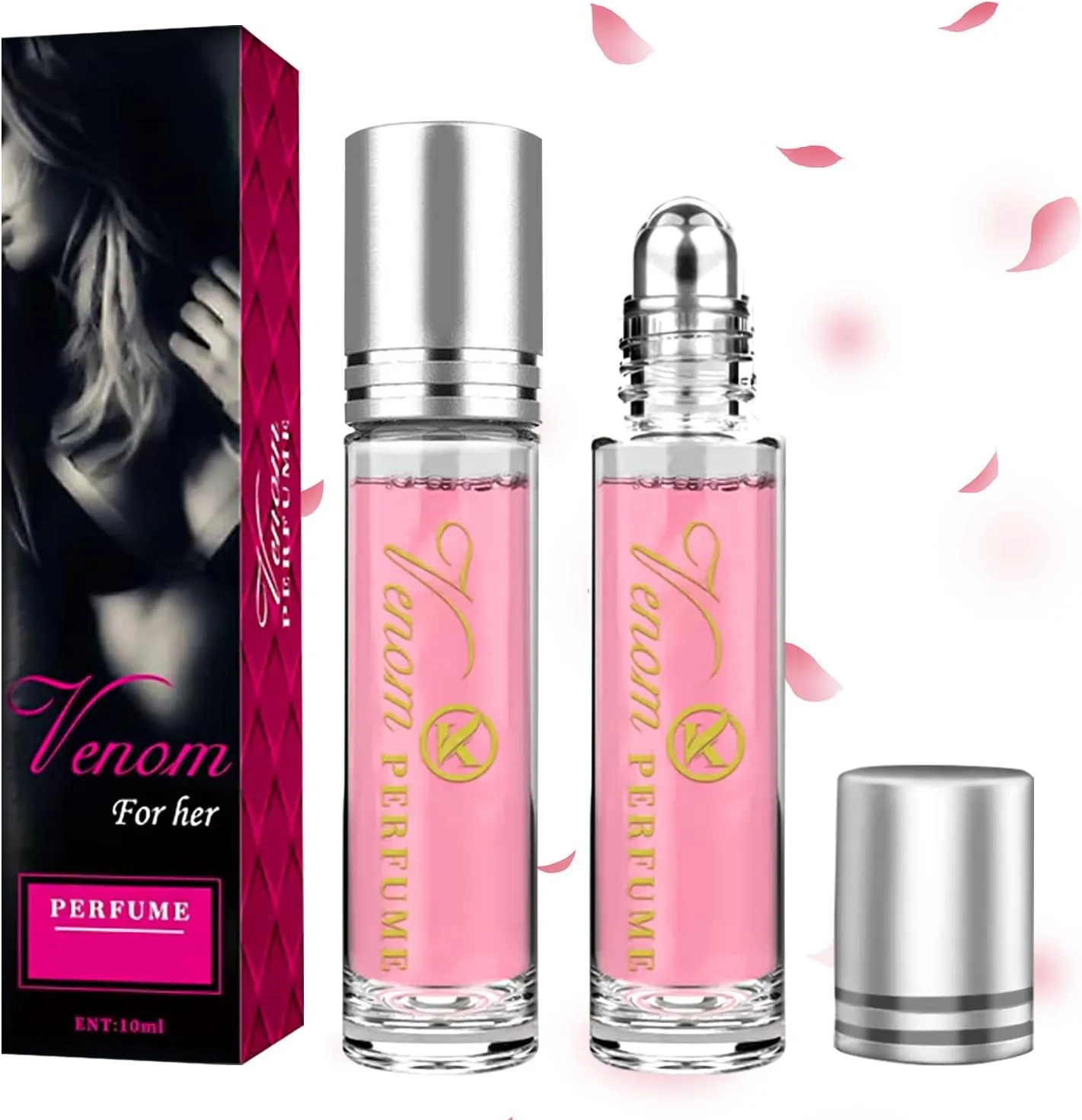 Dato Dalla Natura Pheromone Perfume for Women - 2 Pieces, Venom Roll-On, for Her