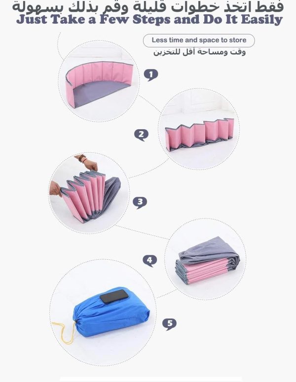 ⁦حفرة الكرة للأطفال الرضع من كيميانجل، ساحة لعب للأطفال الرضع في الفناء بسياج، محمولة وقابلة للطي، لا حاجة للنفخ، تتسع لأكثر من 600 كرة بمساحة لعب تزيد عن 1 متر مربع، أزرق⁩ - الصورة ⁦5⁩