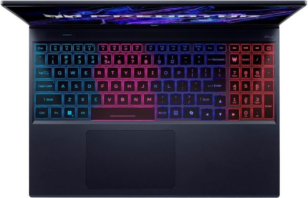 ⁦acer Predator Helios Neo 16 Gaming Laptop, 16" WUXGA 165Hz IPS Display, Core i9-14900HX, GeForce RTX 4060, 16GB DDR5, 1TB PCle 4.0, WiFi 6E, TB 4, 4-Zone RGB KB, RJ45, SPS HDMI Cable, Win 11 Pro⁩ - الصورة ⁦2⁩