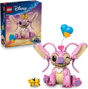 LEGO | Disney Classic Angel - Lilo & Stitch Building Toy - Brick Built Display Figure with 3 Heart Balloons & a Butterfly - Gift for 9+ Year Old Girls, Boys and Adult TV Show Fans - 43257