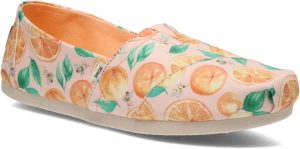 TOMS Alpargata قماش قطني معاد تدويره حريمي بدون كعب مسطح, أسود, 0