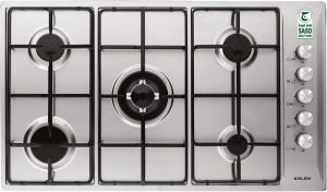 Glem Gas Hob with 5 Burner | Model No P9LV5I with 2 Years Warranty