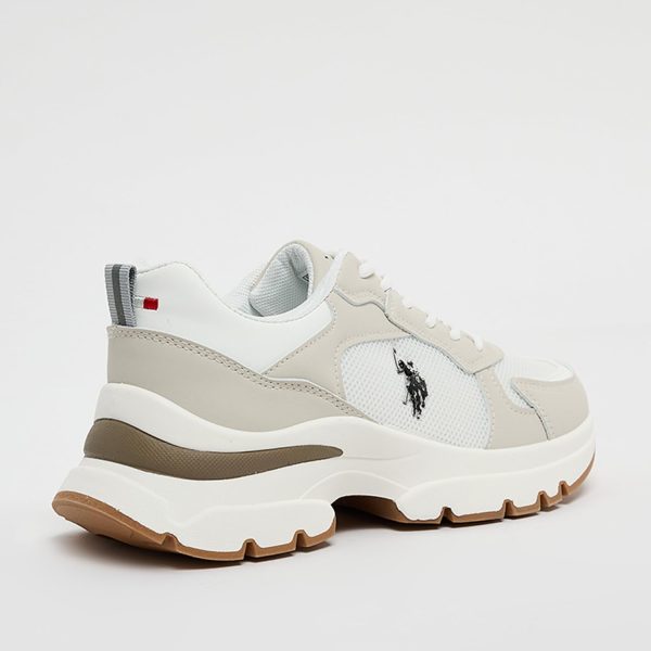 ⁦U.S POLO ASSN. LEAH GLB 5FX OD_POWDER womens Sneaker⁩ - الصورة ⁦3⁩