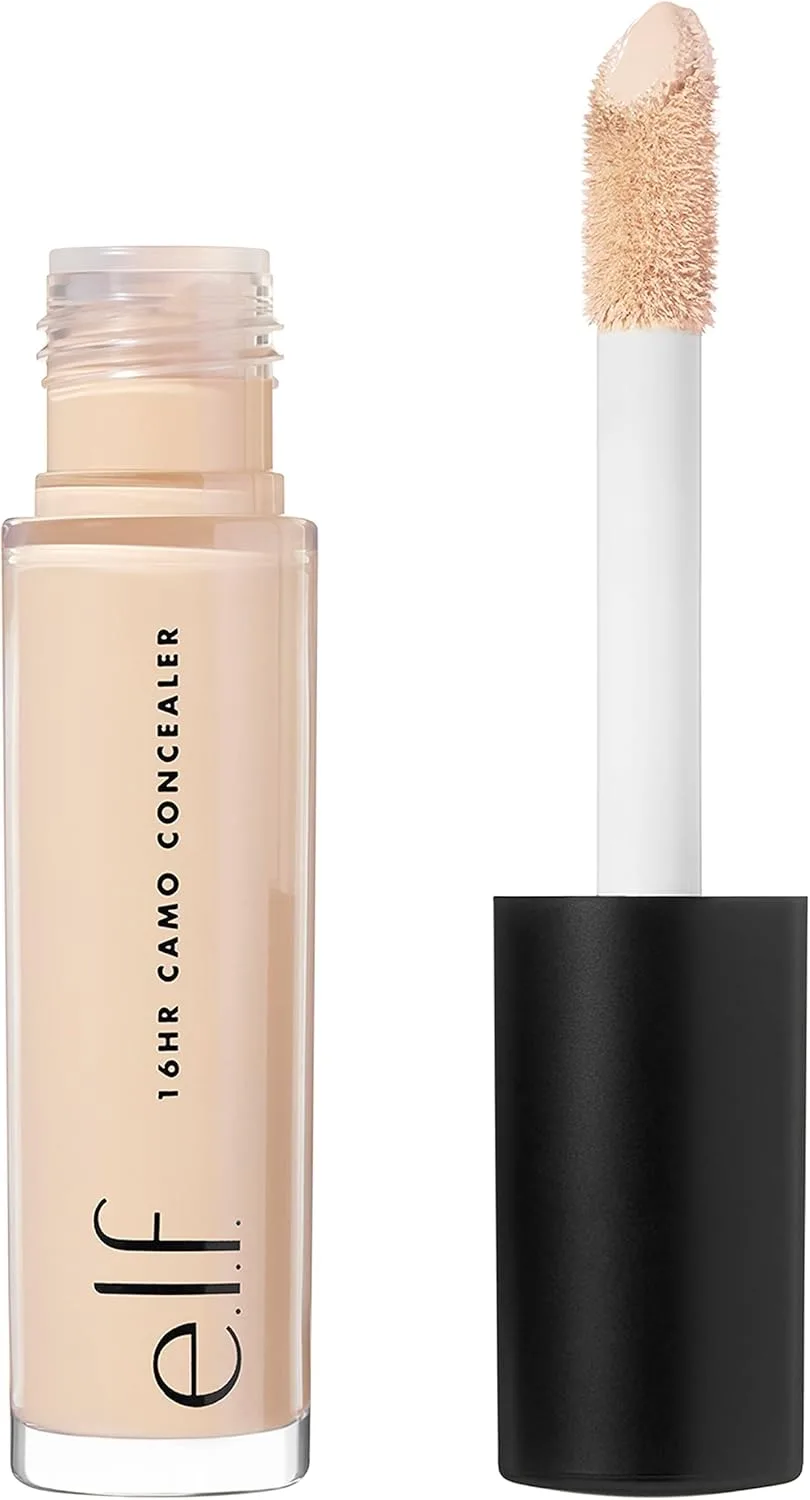 e.l.f. 16HR Camo Concealer, Full Coverage & Highly Pigmented, Matte Finish, Medium Neutral, 0.203 Fl Oz (6mL)