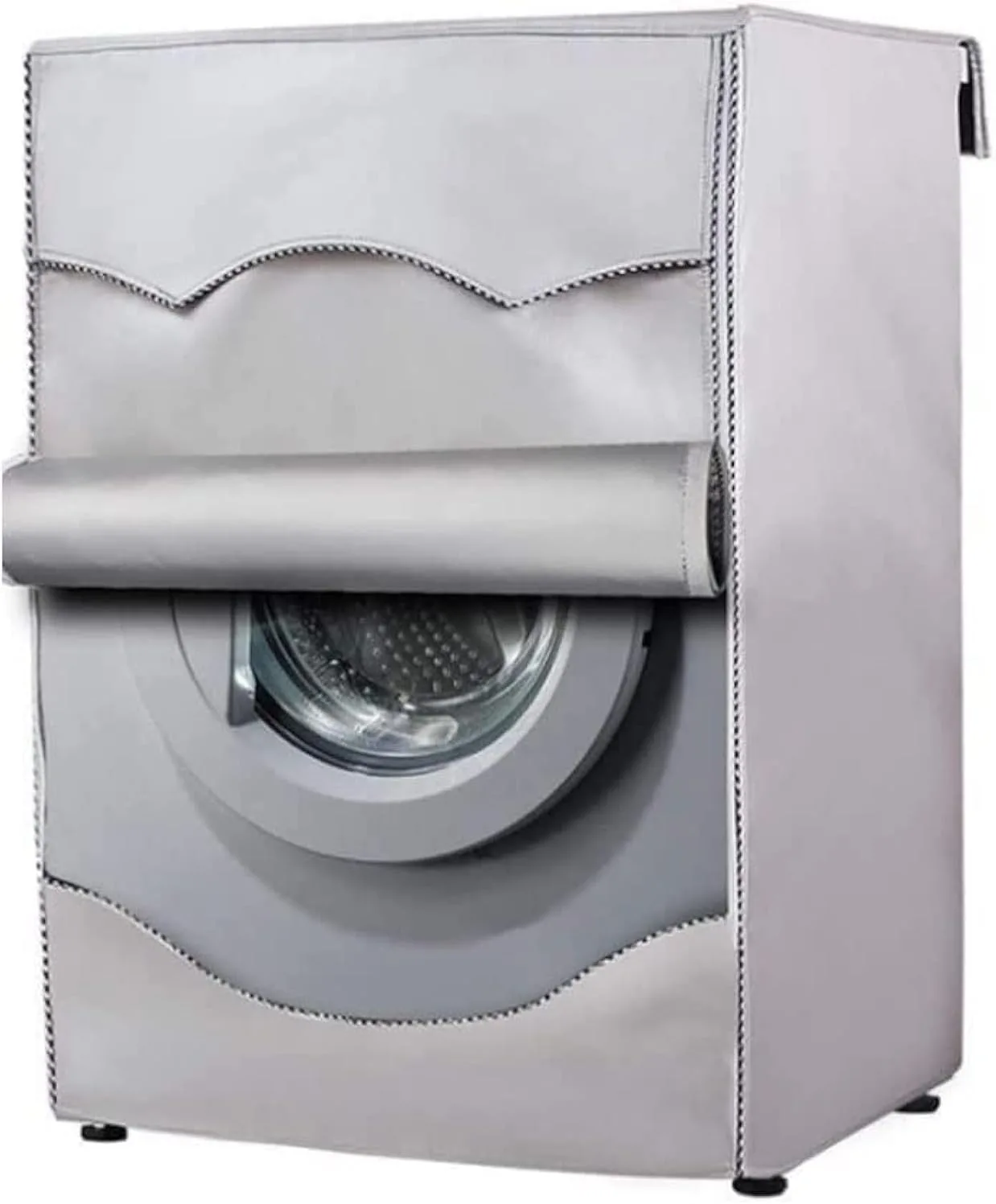 YTOOK Washing Machine Cover, Washer Dryer Dustproof Waterproof Protection Case Cover Sunscreen with Zipper for Front Load Washer Protection