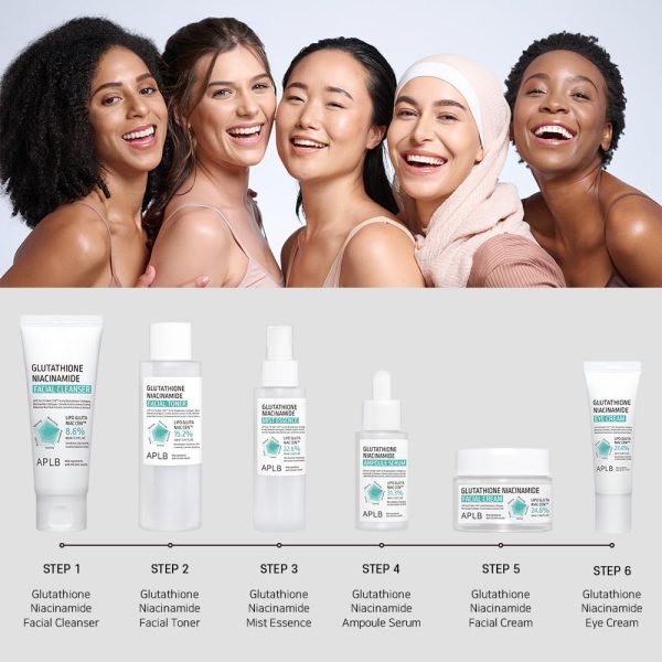 ⁦APLB Glutathione Niacinamide Facial Toner | LIPO GLUTA NIAC CEN™ 15.2% 5.41 FL.OZ/Korean Skincare, Replenishing moisture, Revitalize for gentle and improve skin texture through Niacinamide⁩ - الصورة ⁦9⁩