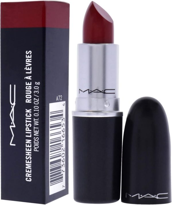 ⁦MAC Cremesheen Lipstick - 0.1 oz Brave Red⁩ - الصورة ⁦4⁩
