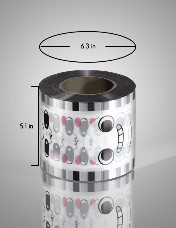 ⁦WantJoin Cup Sealing Film Tea Cup Sealing Film Boba Cup Sealer Film 90-105 mm 3000 Cups for PP Plastic and Paper Cups⁩ - الصورة ⁦5⁩