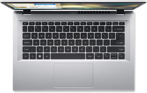 ⁦Acer Aspire 3 A314-36P-35UU Slim Laptop | 14" Full HD IPS Display | Intel Core i3-N305 Processor | Intel UHD Graphics | 8GB LPDDR5 | 128GB NVMe SSD | Wi-Fi 6 | Windows⁩ - الصورة ⁦9⁩