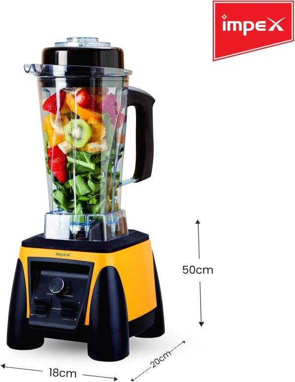 ⁦Impex Sb 1500 1500W Heavy Duty Super Blender With 2 Liter Jar⁩ - الصورة ⁦5⁩