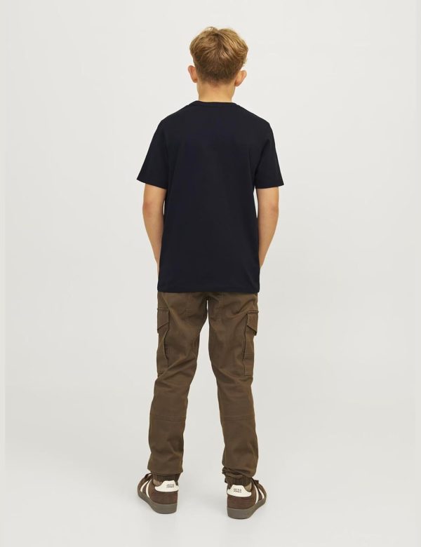 ⁦JACK & JONES Boys CORP LOGO TEE SS O-NECK JNR T-Shirt⁩ - الصورة ⁦3⁩
