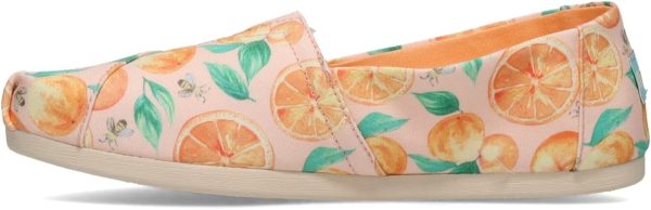 ⁦TOMS Alpargata قماش قطني معاد تدويره حريمي بدون كعب مسطح, أسود, 0⁩ - الصورة ⁦4⁩