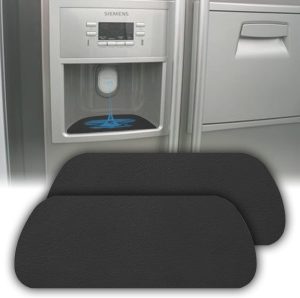 Cuttable Refrigerator Drip Catcher for Fridge Water Dispenser, Absorbent Drip Tray, Absorbent Pad for Refrigerator Drip, Refrigerator Accessories for Whirlpool, GE, Samsung (Rectangular - 2pcs)