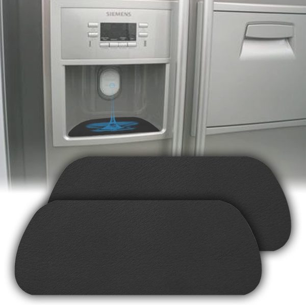 Cuttable Refrigerator Drip Catcher for Fridge Water Dispenser, Absorbent Drip Tray, Absorbent Pad for Refrigerator Drip, Refrigerator Accessories for Whirlpool, GE, Samsung (Rectangular - 2pcs)