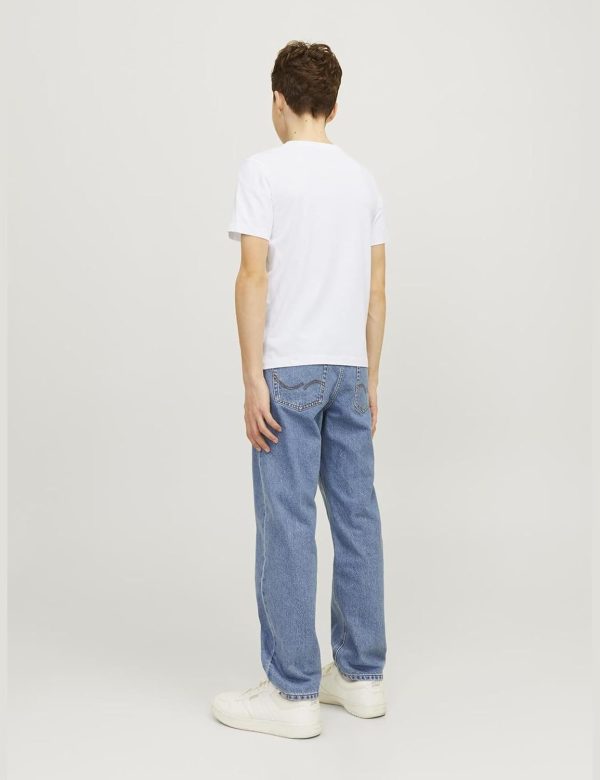 ⁦JACK & JONES Boys LOGO TEE SS O-NECK 2 COL S JNR T-Shirt⁩ - الصورة ⁦3⁩