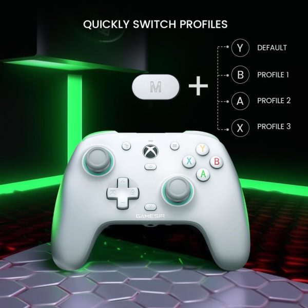⁦وحدة تحكم سلكية G7 SE من جيم سير لجهاز Xbox Series X|S وXbox One وويندوز 10/11، اداة تحكم بالالعاب بخاصية التوصيل والتشغيل مع عصا تحكم بتاثير القاعة/ زناد هول، مقبس صوت 3.5 ملم⁩ - الصورة ⁦5⁩