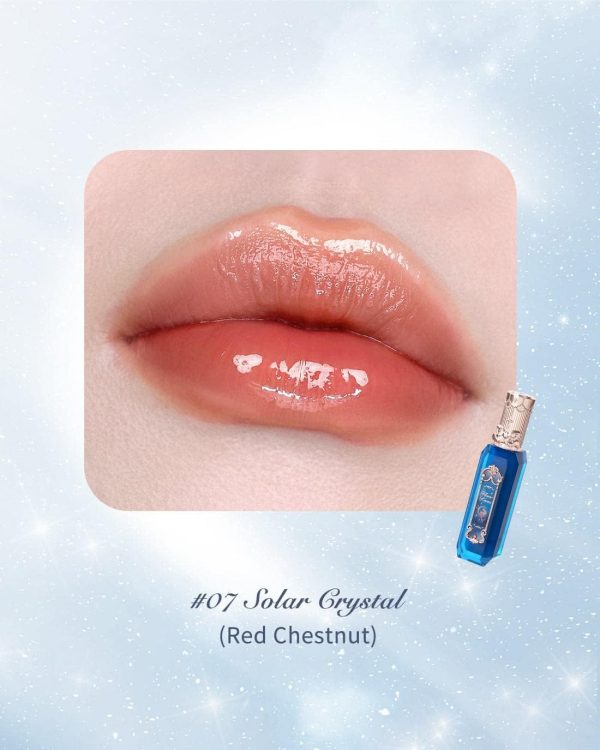 ⁦Flower Knows Moonlight Mermaid Series Jewelry Lip Gloss (GE07 Solar Crystal, 3.5ml)⁩ - الصورة ⁦2⁩