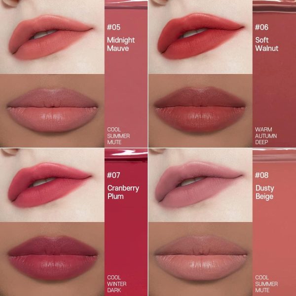 ⁦ETUDE Fixing Tint #05 Midnight Mauve| Long Lasting High Pigmented Liquid Lipstick |Waterproof Lightweight Matte Finish Lip Stain| Full Coverage⁩ - الصورة ⁦6⁩
