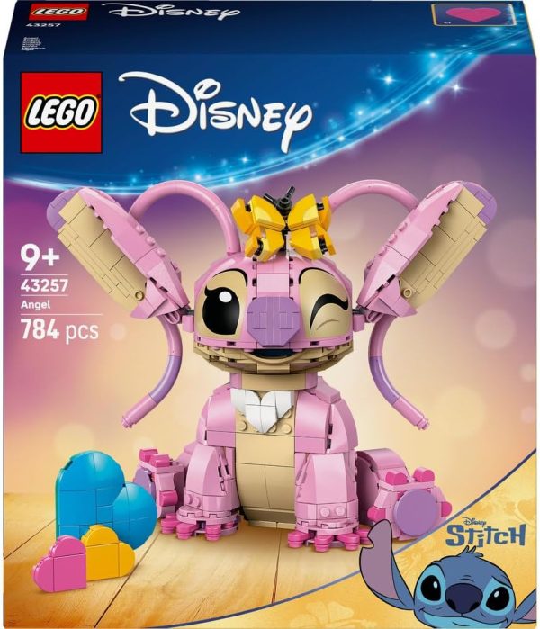 ⁦LEGO | Disney Classic Angel - Lilo & Stitch Building Toy - Brick Built Display Figure with 3 Heart Balloons & a Butterfly - Gift for 9+ Year Old Girls, Boys and Adult TV Show Fans - 43257⁩ - الصورة ⁦9⁩