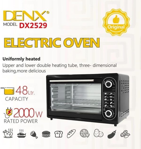 ⁦DENX Electric Oven DX2529⁩ - الصورة ⁦2⁩