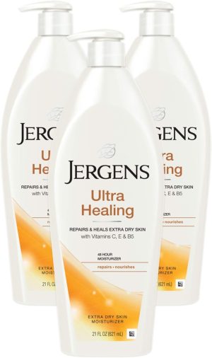 مرطب البشرة فائق الجفاف من جيرجنز ألترا هيلينج زجاجة 21 أونصة عبوة 3 قطع 63.0 Fl Oz