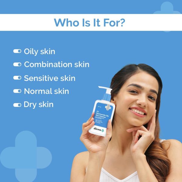 ⁦THE DERMA CO 2% Niacinamide Oily-Skin Cleanser 125 ml⁩ - الصورة ⁦3⁩