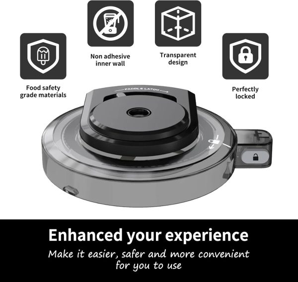 ⁦Dxiocli Outer Bowl Lid Replacement for Ninja Creami NC301 NC300 NC299AMZ Series | BPA-Free Polycarbonate | Dishwasher-Safe Watertight Design (Lid Only)⁩ - الصورة ⁦2⁩