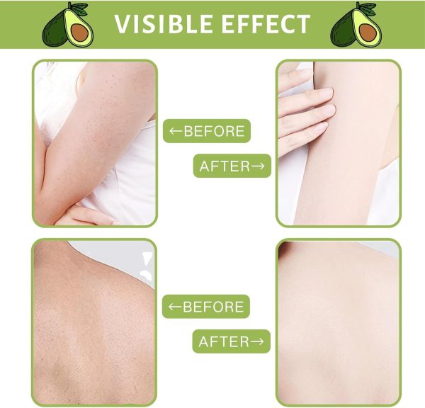 ⁦Azonee Avocado Body Scrub, Exfoliates Dead Skin Body Scrub, Foot Scrub, Body Exfoliator Cleanses Skin, Smoothes And Brightens Skin Scrub, Natural Deep Cleansing, Softening & Nourishing for Men Women⁩ - الصورة ⁦4⁩