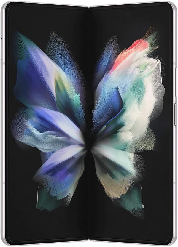⁦سامسونج جوال جالكسي زد فولد 3 5G شريحة اتصال واحدة 256GB روم + ذاكرة RAM 12GB (GSM فقط | بدون CDMA) هاتف ذكي 5G غير مقفل من المصنع (فضي فانتوم) - اصدار عالمي⁩ - الصورة ⁦4⁩